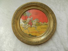 RARE assiette fixé sous verre