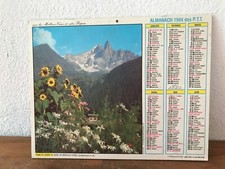-Spt 15-- CALENDRIER LA POSTE ALMANACH PTT  1984