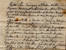 1814 Haute-Marne Rivière-les-Fosses change de terres et vignes famille MIELLE