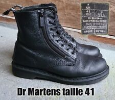 Dr MARTENS "Pascal Zip" taille 41 UK7 cuir noir 1460 zippée