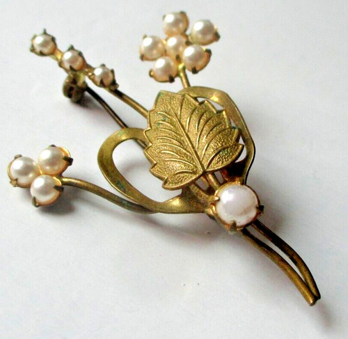 Ancienne élégante broche - élégante,