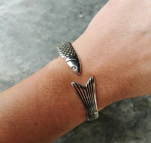 Bracelet jonc poisson carpe - bracelet,
