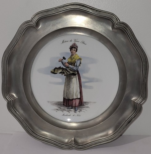 Assiette décorative étain - décorative, et