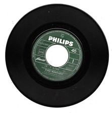 45T 2 titres YVES MONTAND JE T'AIME LA PLUS BELLE DES MERS PHILIPS B 373993