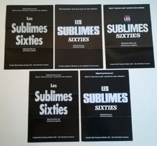 5 des 12 Sublimes Sixties 1/43e FRANKLIN MINT: Dépliants descript. en français