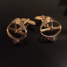  Gold BELT BUCKLE CUFFLINKS