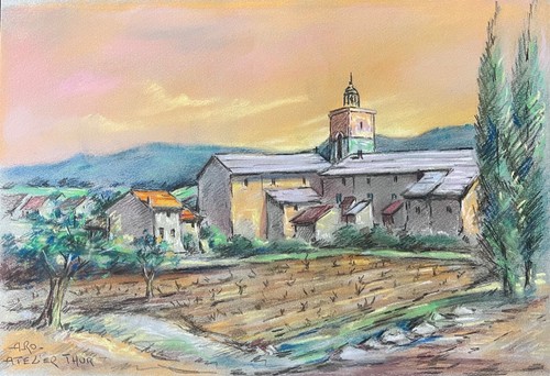 Provence église village - provence,