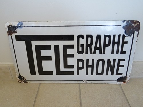 Plaque emaillee ancienne - emaillee,