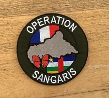 INSIGNE TISSU OPERATION SANGARIS ARMÉE FRANÇAISE OCCASION