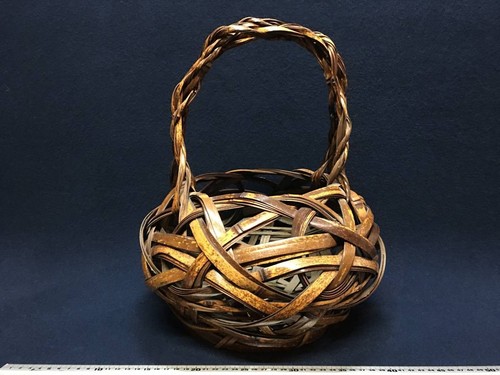 Vase panier bambou ikebana - vase,