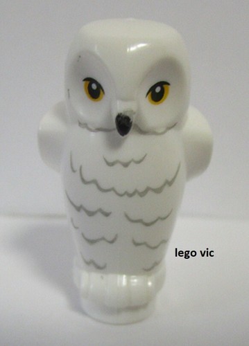 Lego 92084pb03 owl white - white, hibou