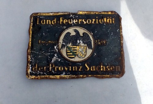 Plaque tôle allemande - plaque,