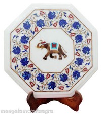 12 " Marbre Coin Table Top