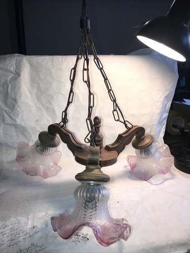 Lustre bois avec branches - en,