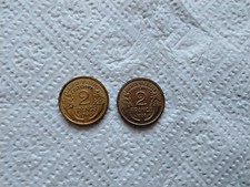 monnaies 2f type morlon bronze aluminium 2 pieces 1938 1941 sup