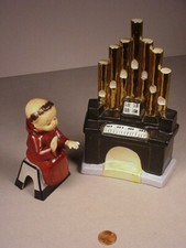 Vintage Monk Playing Pipe