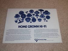 Cerwin Vega Brut Conducteurs Ad, 1974 Haut-Parleurs Montré, Article, Cornes, ♥