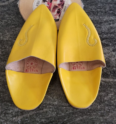 Babouches chaussures cuir - babouches,