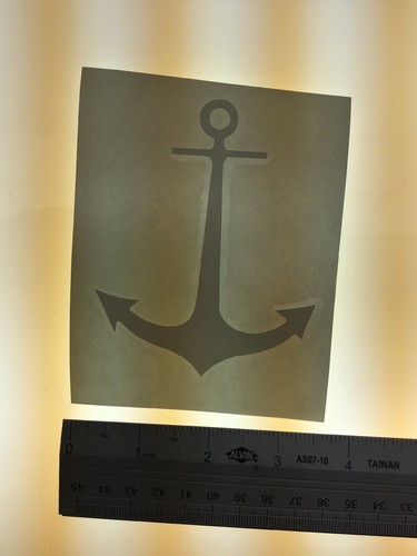 Boat anchor white vinyl - -,