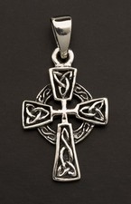 Crucifix Croix Celtique Pendentif Celte Irlandais en Argent 925-3.3g K57 25890