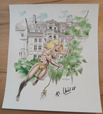 sérigraphie dessin RAHAN RARE