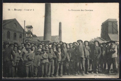 Cpa bruay fosse - fosse, nr.