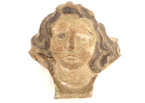 Sculpture bois polychrome
