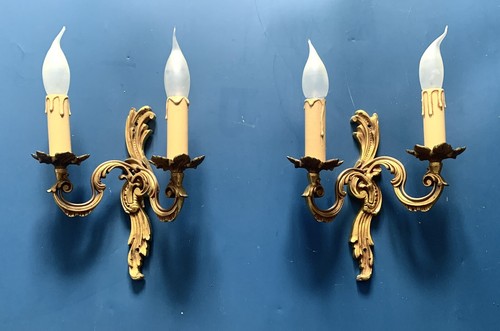 Paire appliques bronze - d’appliques, 2l