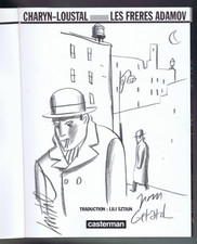 BELLE DEDICACE LOUSTAL  LES FRERES ADAMOV  CHARYN / LOUSTAL  CASTERMAN  EO 1991