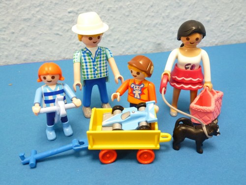 Famille voyage enfants chariot - enfants,
