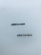 2 Logo AMG Autocollant Volant Ou Haut-parleur 3D 3.5cm X 0.4cm