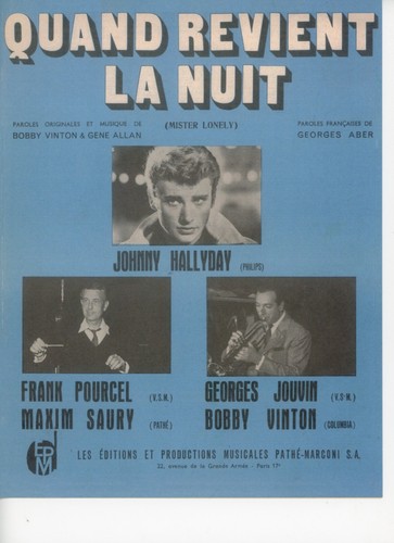 Johnny hallyday partition - hallyday,