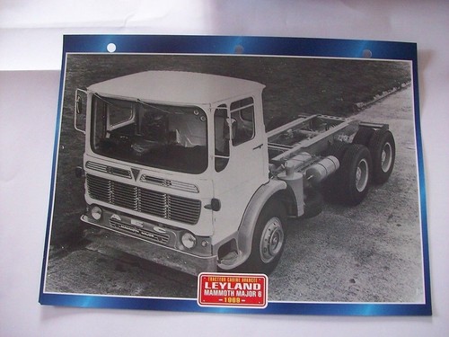 Carte fiche camion tracteur - fiche,