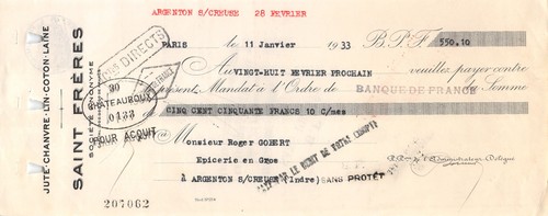 1933 jute chanvre - 1933,