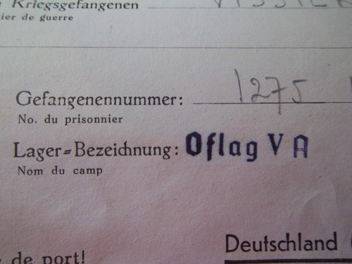 Lettre prisonnier oflag - lettre,