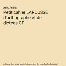Petit cahier LAROUSSE