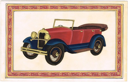Peinture voiture vintage - de,