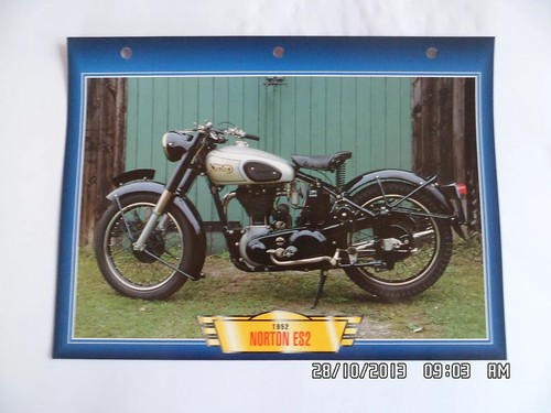 Carte fiche moto norton es2 - carte,