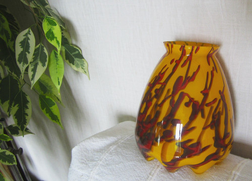 Tulipe ancienne verre - , soufflé