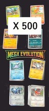 lot de 500 cartes pokemon méga évolution
