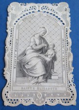 SUPERBE ANCIEN CANIVET IMAGE PIEUSE 19 EME DENTELLE EDITEUR GARDON