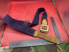 WW2 Armée Britannique Hussars Bleu Toile Et Cuir Ceinture Avec Fittings