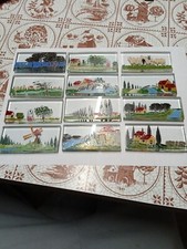 Lot De 12 Plaques En Verres Anciennes Peintes A La Main .Lanterne Magique ???