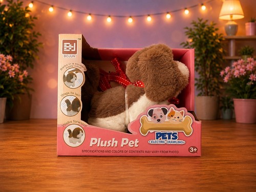 Chien interactif peluche - chien, en