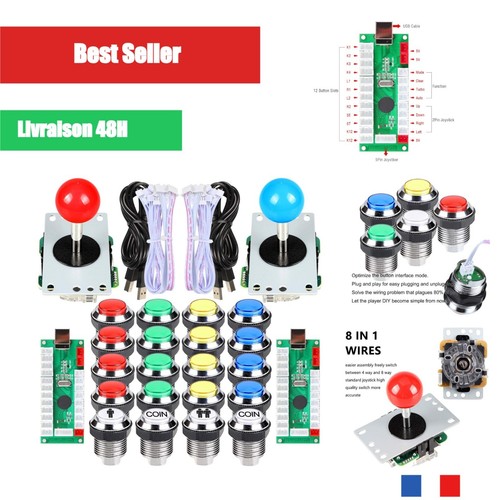 Kit arcade diy joueurs - kit,