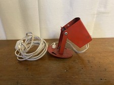 Applique Ancienne Lampe LITA Métal Rouge Design MATEGOT 1950 Vintage #C776