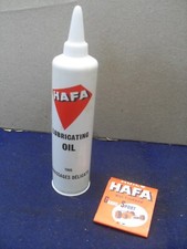 BURETTE D HUILE  GARAGE "  HUILES  HAFA  " ANNÉES 60 70 + pochette d allumettes