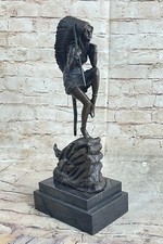 Statue En Bronze Solide À