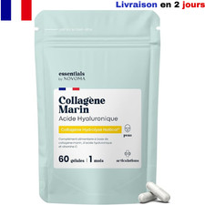 Collagène Marin + Acide Hyaluronique, Peau Hydratée et Articulations -60 Gélules