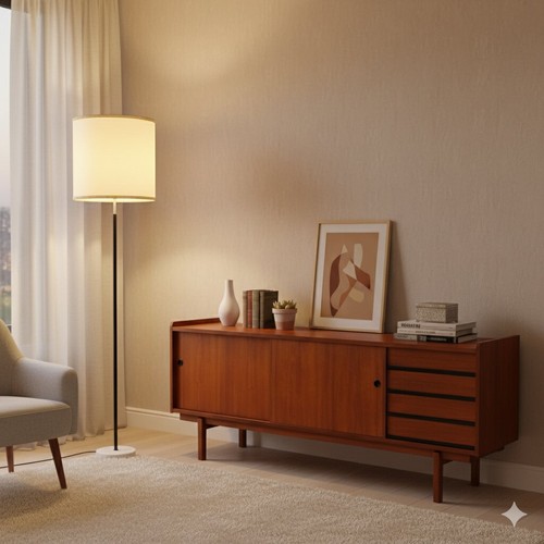 Lampadaire vintage marbre - vintage,